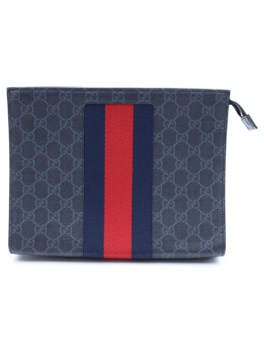 Gucci GG Supreme Clutch Leather Black